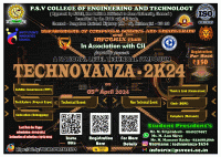 TECHNOVANZA 2K24 National Level Technical Symposium Poster